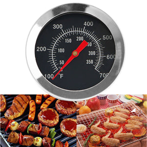 Image of BBQ Accessories Grill Meat Thermometer Dial Temperature Gauge Gage Cooking Food Probe Household Stainless Steel Kitchen Tools
