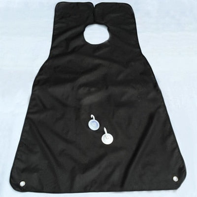 Image of 120x80cm Man Bathroom Apron Black Beard Apron Hair Shave Apron for Man Waterproof Floral Cloth Household Cleaning Protecter
