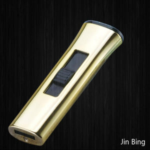 Electroplating mini Small double-sided cigarette lighter USB rechargeable windproof Light