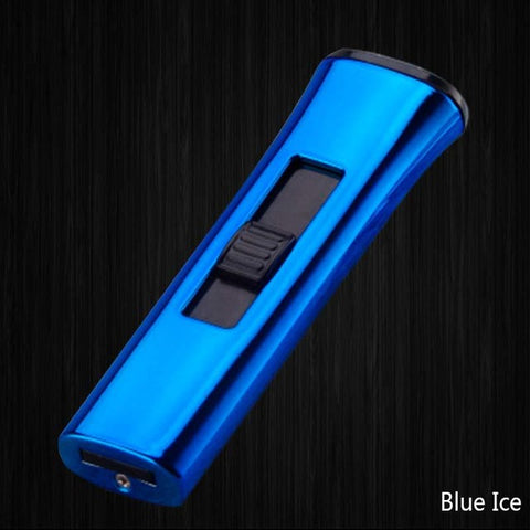 Image of Electroplating mini Small double-sided cigarette lighter USB rechargeable windproof Light